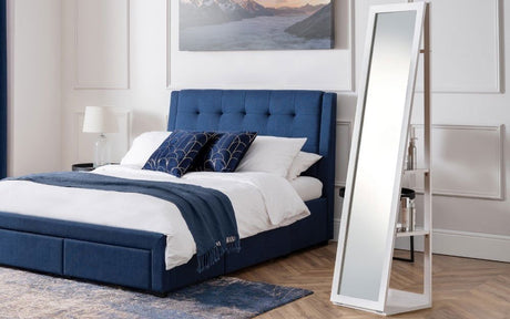 Fresco White Storage Mirror - Julian Bowen