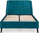 Frida Curved Velvet Bed - Julian Bowen