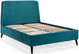 Frida Curved Velvet Bed - Julian Bowen