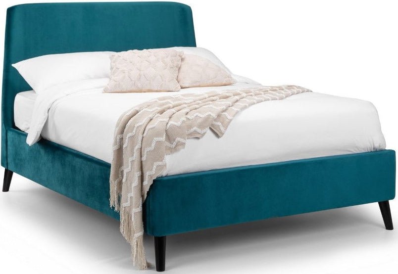 Frida Curved Velvet Bed - Julian Bowen