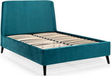 Frida Curved Velvet Bed - Julian Bowen