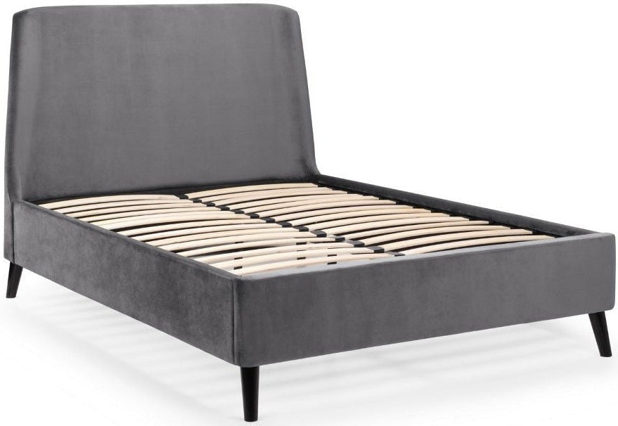 Frida Curved Velvet Bed - Julian Bowen