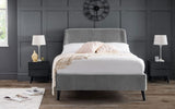Frida Curved Velvet Bed - Julian Bowen
