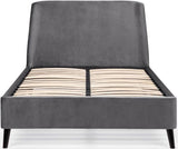 Frida Curved Velvet Bed - Julian Bowen