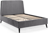 Frida Curved Velvet Bed - Julian Bowen