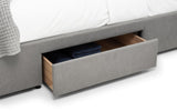 Fullerton Grey Fabric 4 Drawer Bed Frame