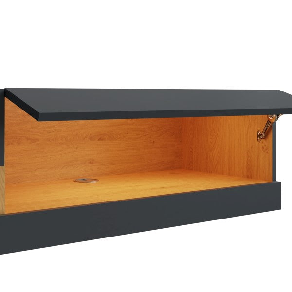 Leon 150cm Wall TV Unit with LED Lighting