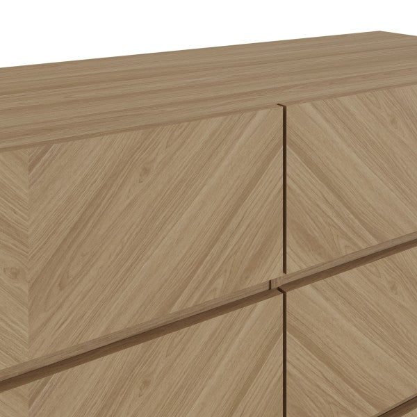 Catania Herringbone 6 Drawer Chest