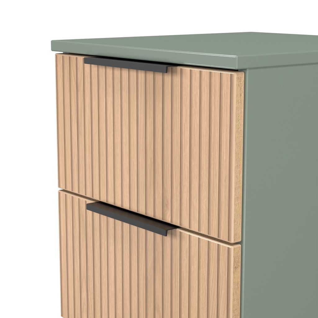 Java 2 Drawer Bedside Table