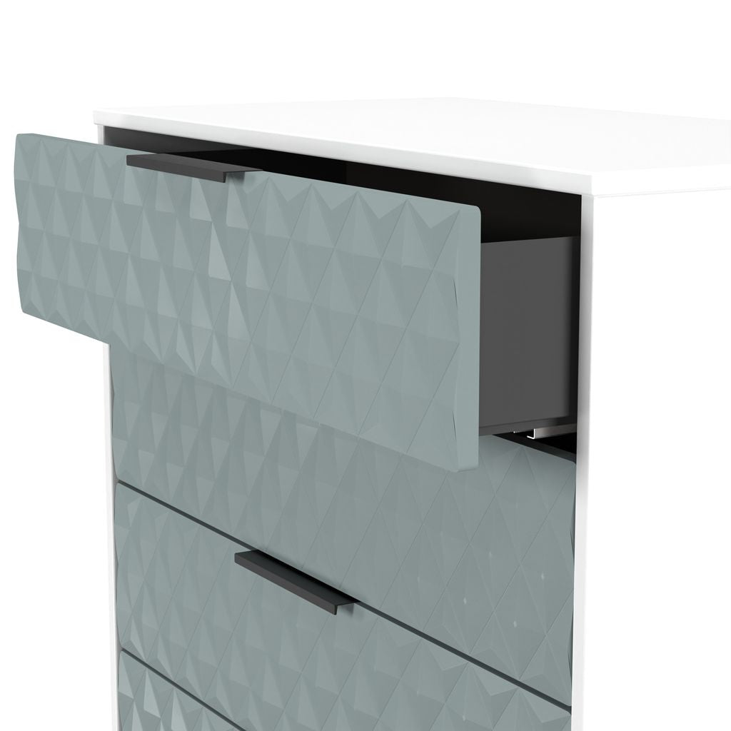 Harlequin 4 Drawer Chest with Black Hairpin Legs