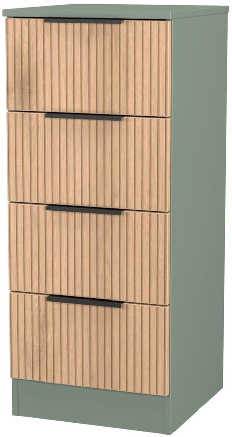 Java 4 Drawer Bedside Table