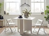 Gatan Small Gateleg Table with 2 Foldaway Chairs - Julian Bowen