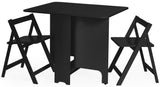 Gatan Small Gateleg Table with 2 Foldaway Chairs - Julian Bowen