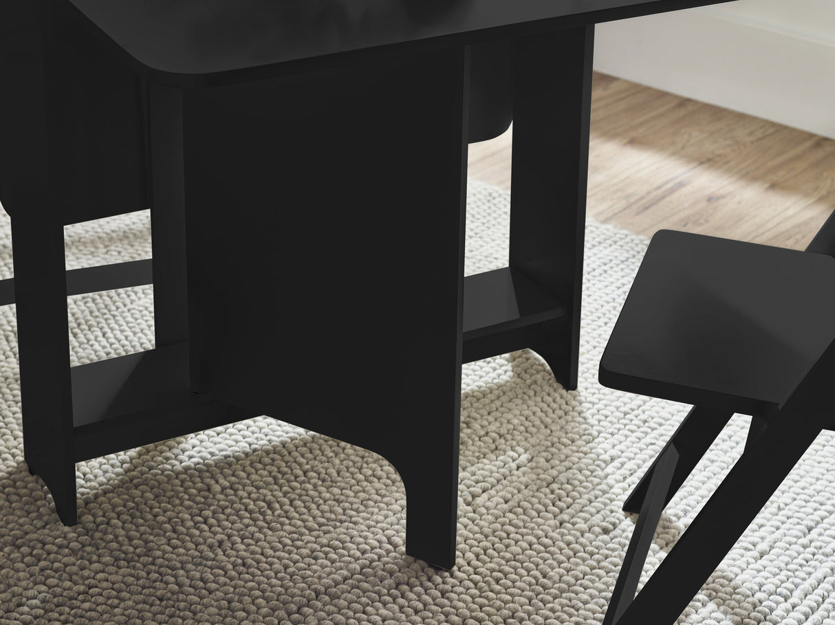 Gatan Small Gateleg Table with 2 Foldaway Chairs - Julian Bowen
