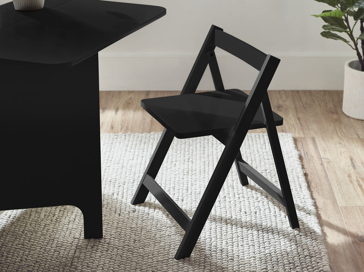 Gatan Small Gateleg Table with 2 Foldaway Chairs - Julian Bowen