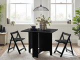 Gatan Small Gateleg Table with 2 Foldaway Chairs - Julian Bowen