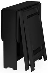 Gatan Small Gateleg Table with 2 Foldaway Chairs - Julian Bowen