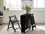 Gatan Small Gateleg Table with 2 Foldaway Chairs - Julian Bowen