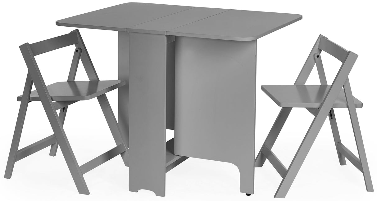 Gatan Small Gateleg Table with 2 Foldaway Chairs - Julian Bowen