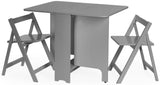 Gatan Small Gateleg Table with 2 Foldaway Chairs - Julian Bowen