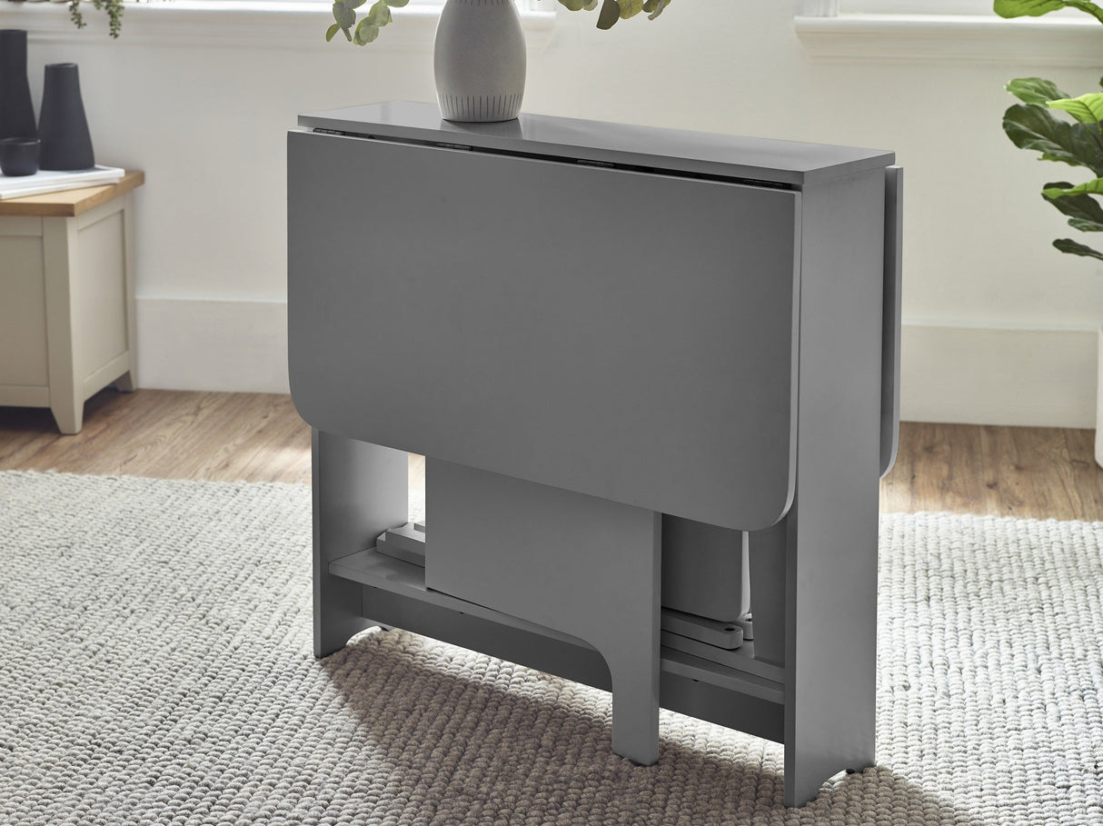 Gatan Small Gateleg Table with 2 Foldaway Chairs - Julian Bowen
