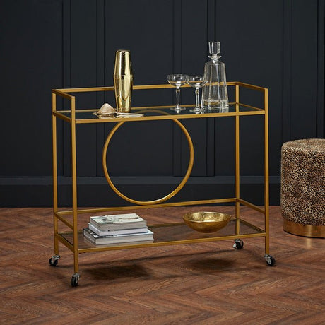 Gatsby Gold Serving Cart - LPD