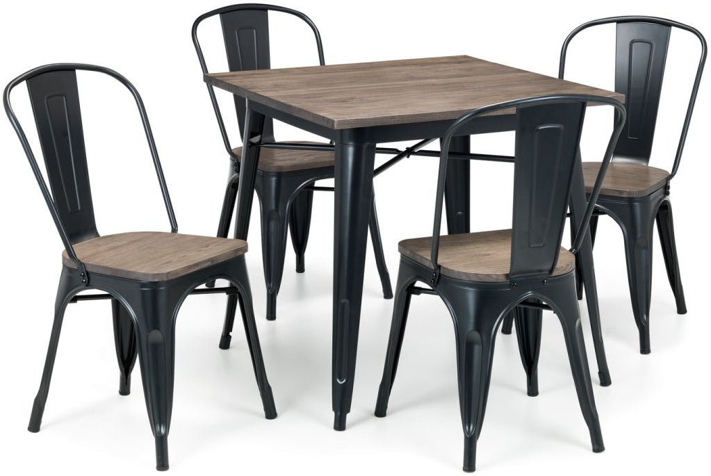 Grafton Dining Set with 4 Chairs - Julian Bowen