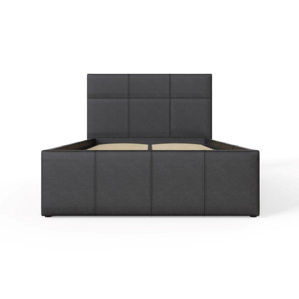 End Lift Ottoman Bed Faux Leather