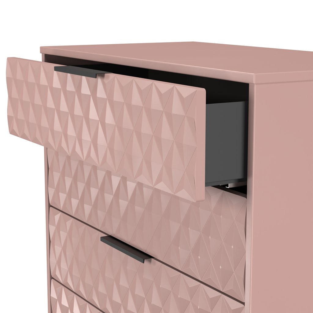 Harlequin 4 Drawer Chest with Black Hairpin Legs