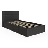 End Lift Ottoman Bed Faux Leather