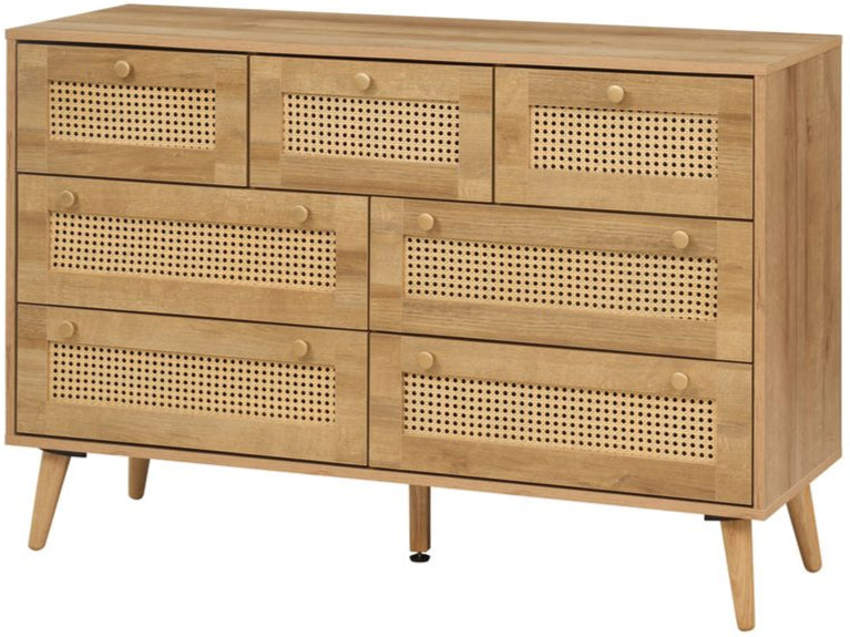 Manila Rattan 7 Drawer Chest