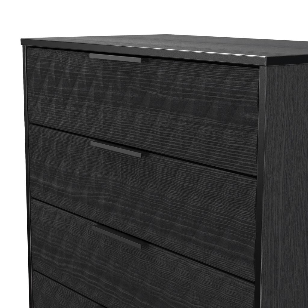 Harlequin 4 Drawer Chest with Black Hairpin Legs