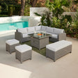 Hadley 5 Piece Garden Set with Firepit - TGC