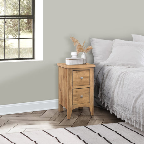 Hampstead 2 Drawer Bedside - Birlea