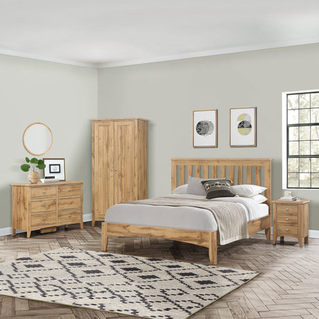 Hampstead 2 Drawer Bedside - Birlea