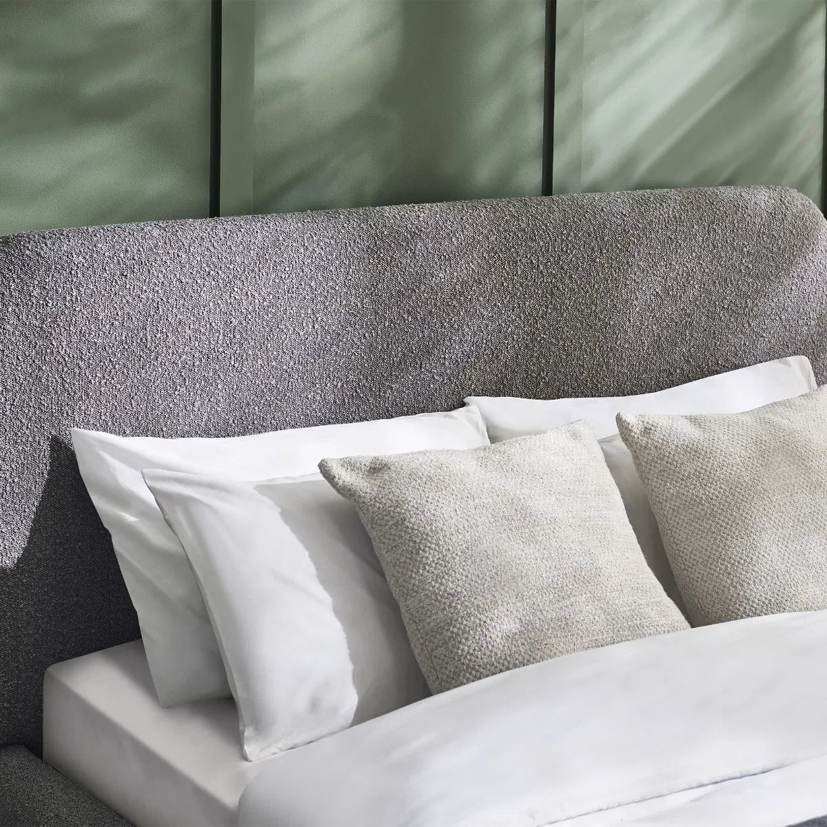 Hannah Boucle Fabric Bed Frame - Julian Bowen