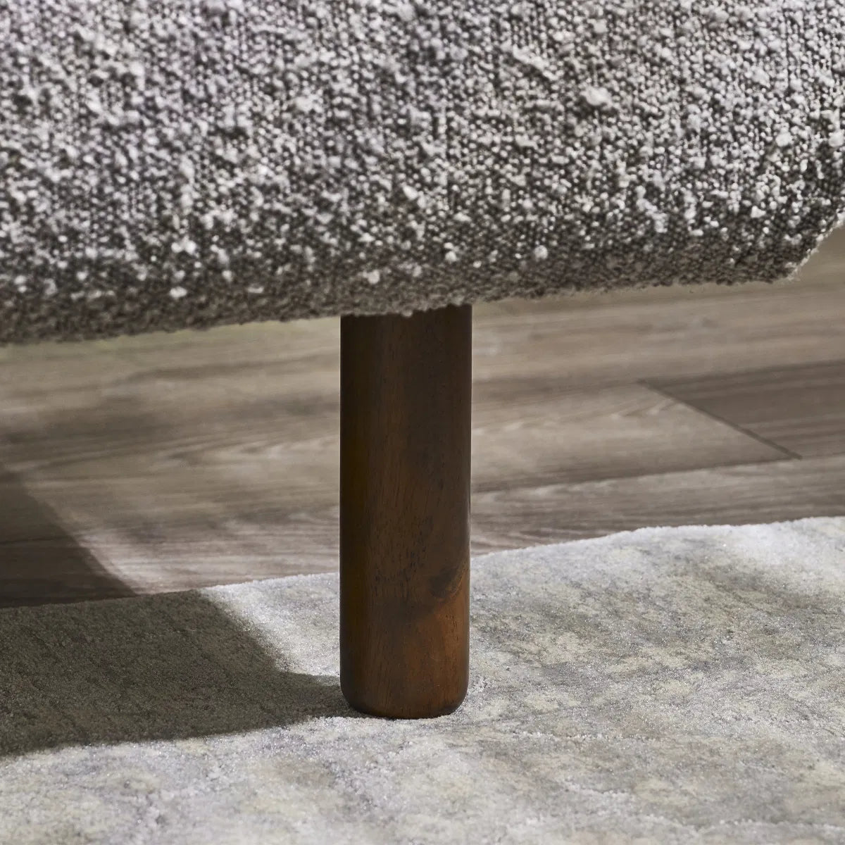 Hannah Boucle Fabric Bed Frame - Julian Bowen