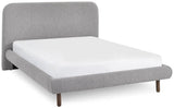 Hannah Boucle Fabric Bed Frame - Julian Bowen
