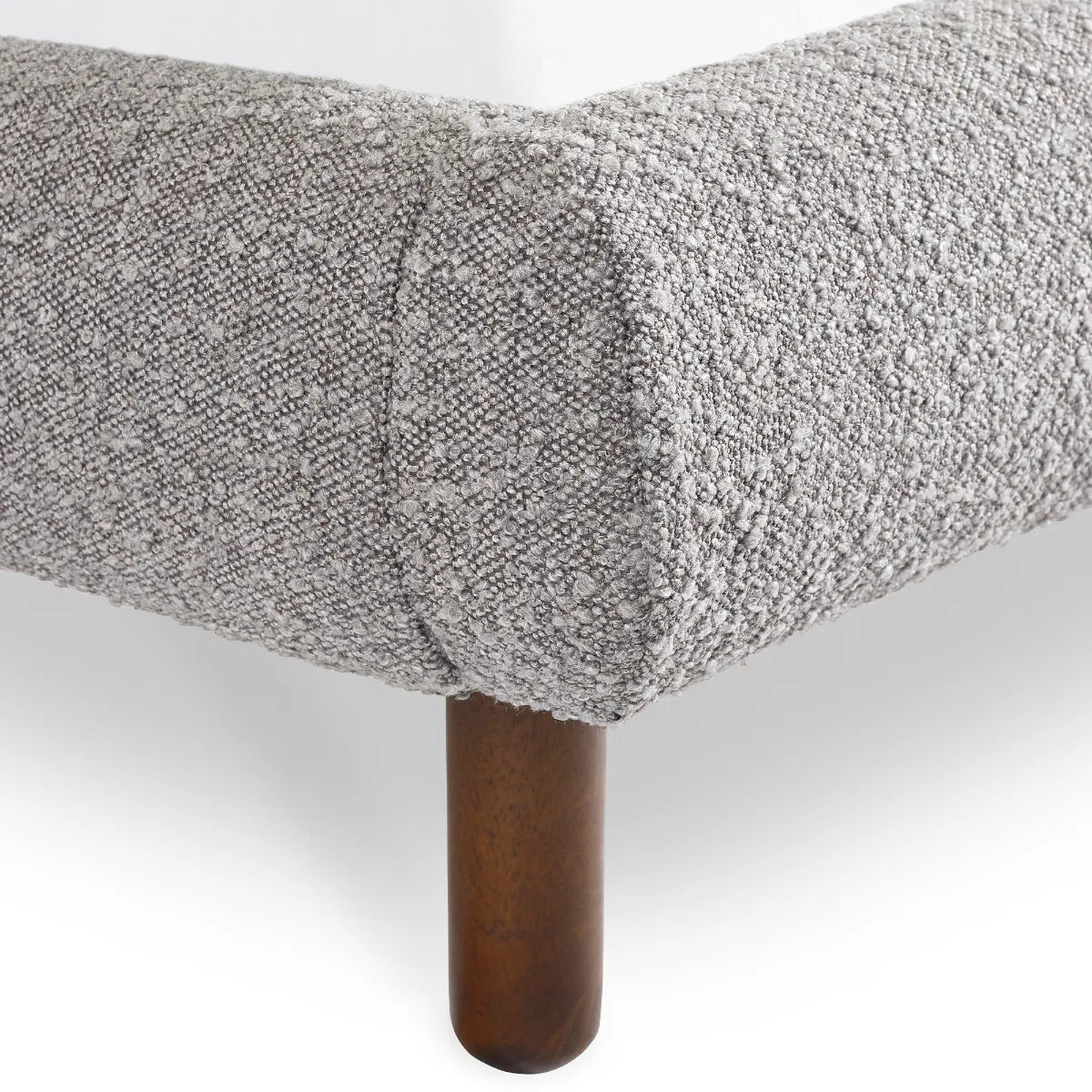 Hannah Boucle Fabric Bed Frame - Julian Bowen