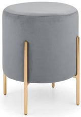 Harrogate Velvet Footstool - Julian Bowen