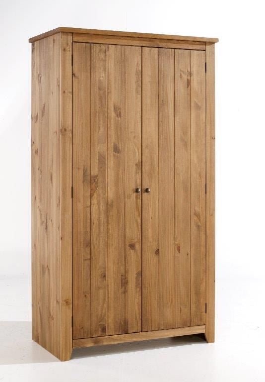 Havana Pine 2 Door Wardrobe - LPD