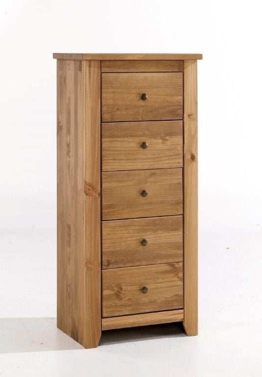 Havana Pine 5 Drawer Chest - LPD