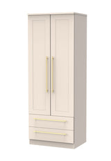 Haworth 2 Door 2 Drawer Wardrobe - Welcome Furniture