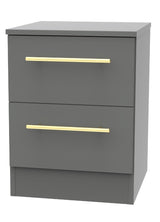 Haworth 2 Drawer Bedside Cabinet - Welcome Furniture