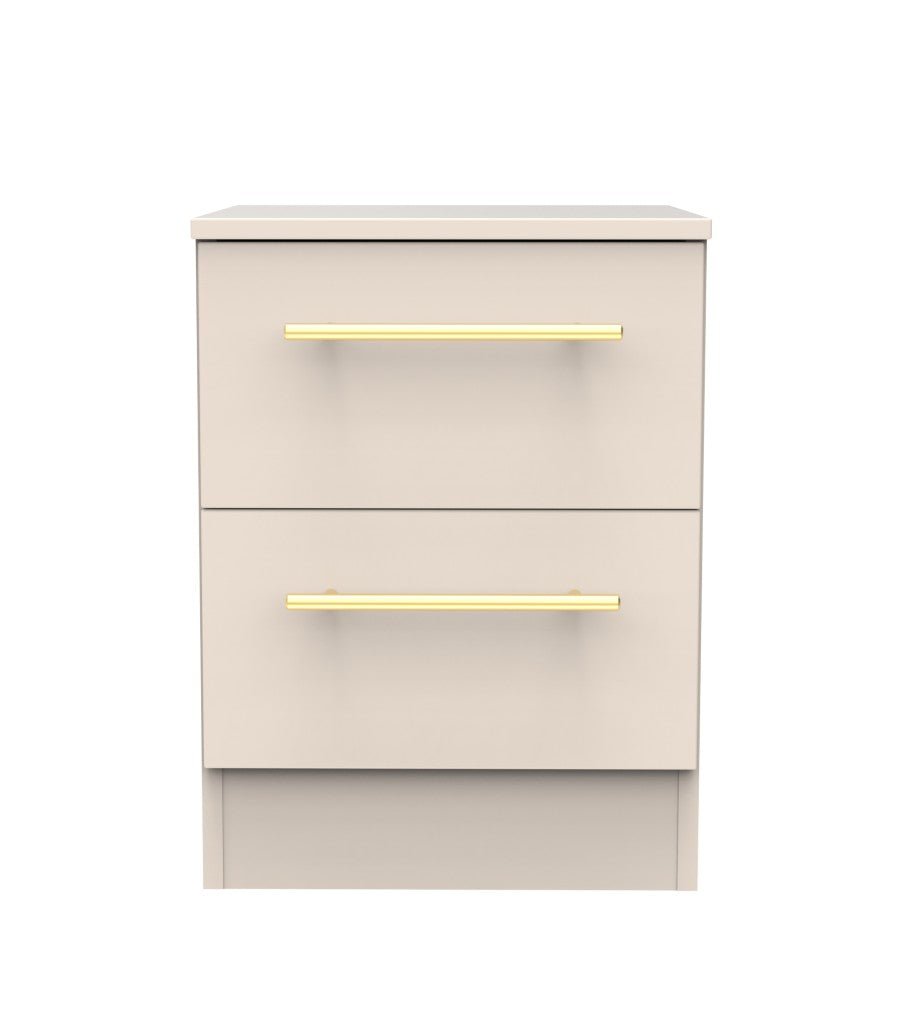 Haworth 2 Drawer Bedside Cabinet - Welcome Furniture