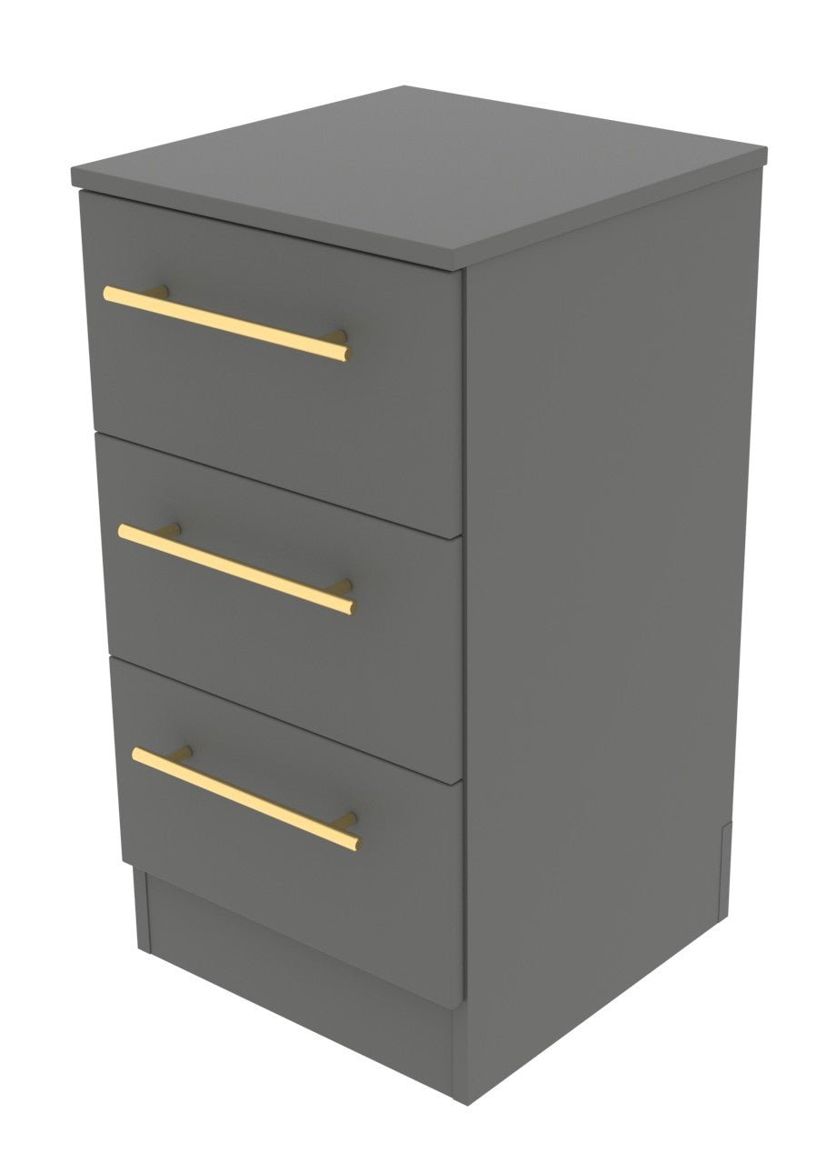 Haworth 3 Drawer Bedside Cabinet - Welcome Furniture