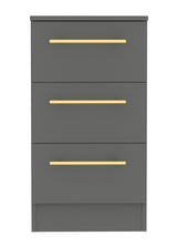 Haworth 3 Drawer Bedside Cabinet - Welcome Furniture