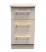 Haworth 3 Drawer Bedside Cabinet - Welcome Furniture