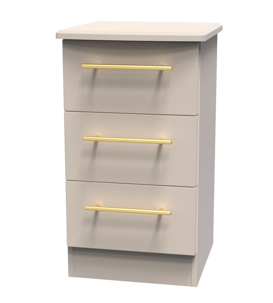 Haworth 3 Drawer Bedside Cabinet - Welcome Furniture