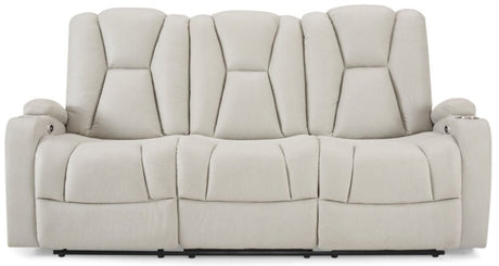 Hazel Air Leather 3 Seater Electric Reclining Sofa - TGC